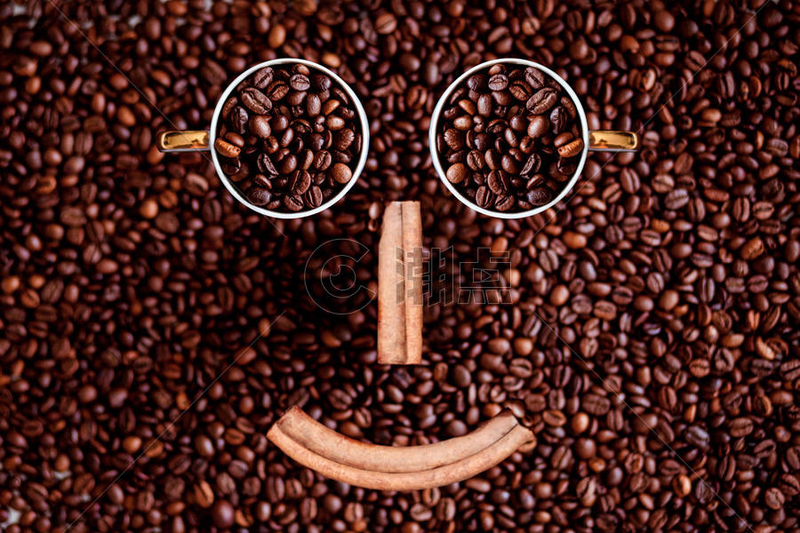 咖啡豆笑脸图片素材免费下载
