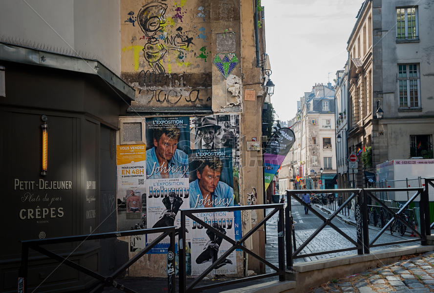 法国巴黎街头风景图片素材免费下载