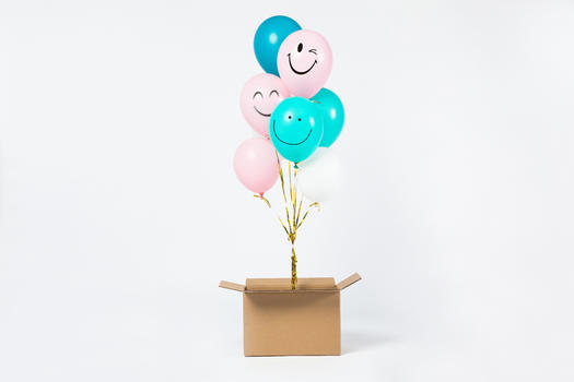 笑脸气球图片素材免费下载