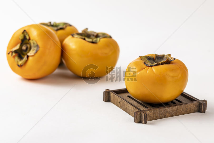 秋季脆柿子图片素材免费下载