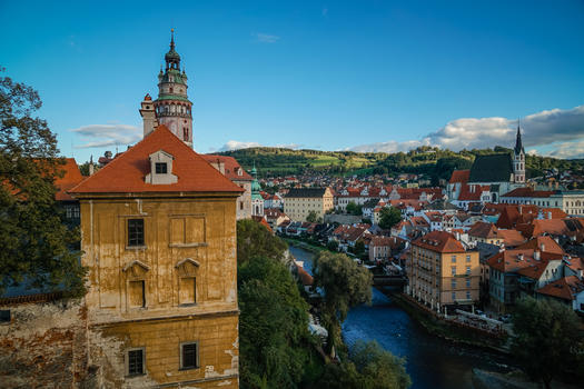捷克CK小镇的风景图片素材免费下载