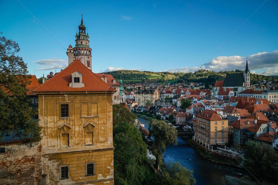 捷克CK小镇的风景图片素材免费下载