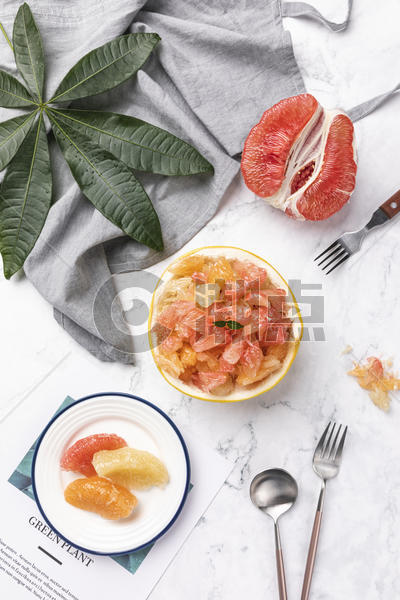 新鲜红柚果肉图片素材免费下载