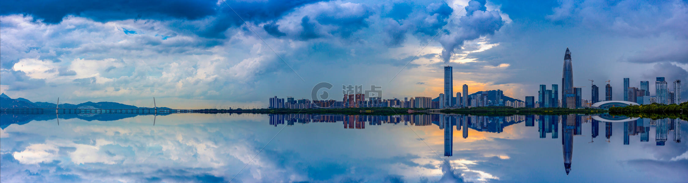 美丽深圳湾城市图片素材免费下载