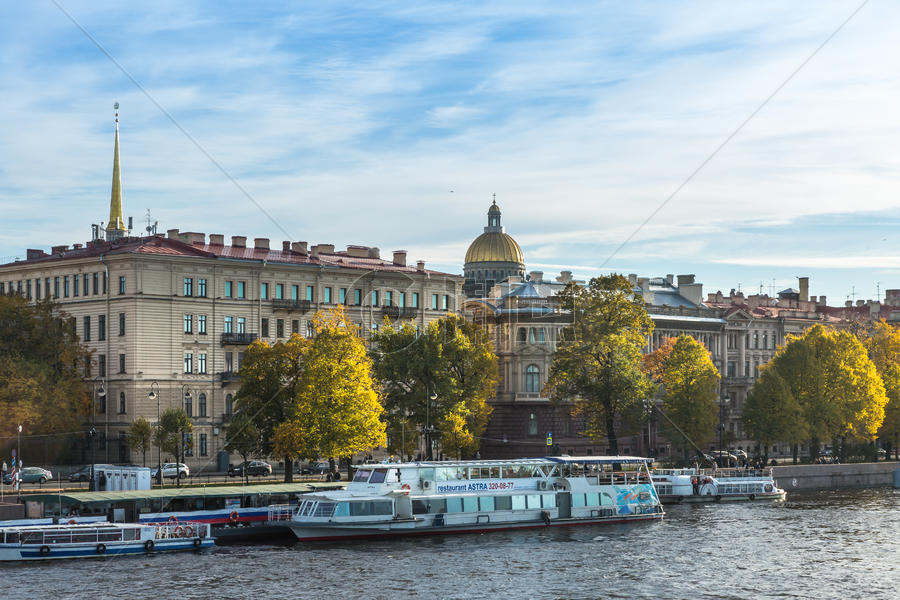 圣彼得堡涅瓦河风光图片素材免费下载