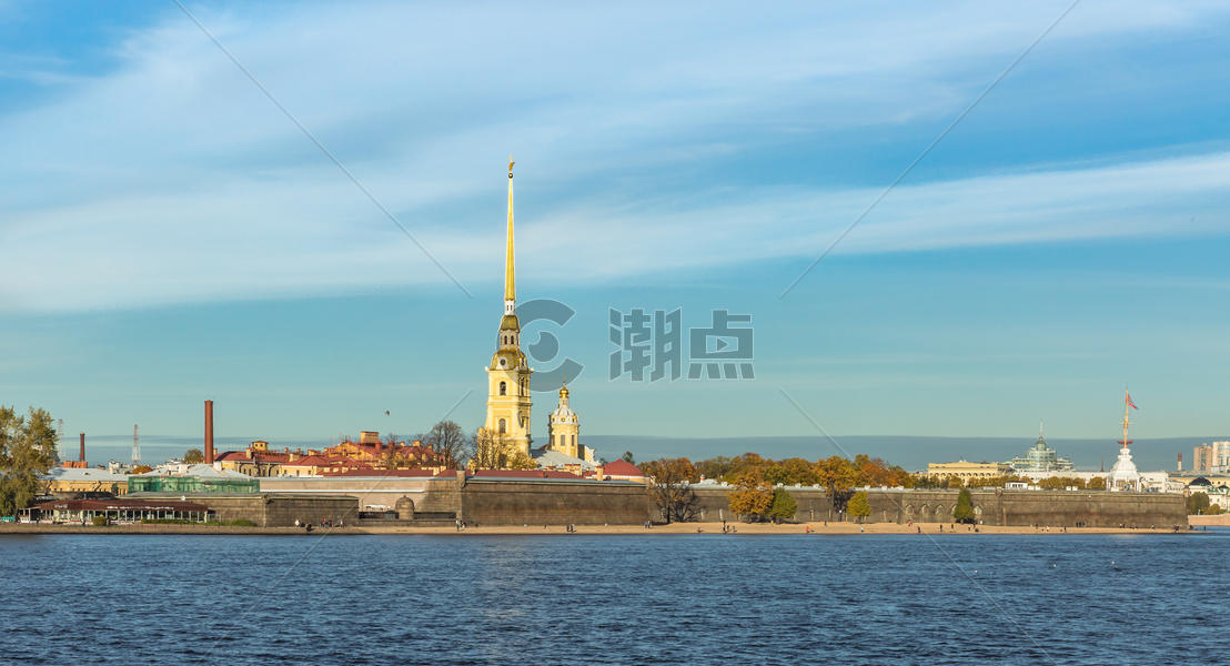 圣彼得堡著名景点彼得堡要塞风光图片素材免费下载