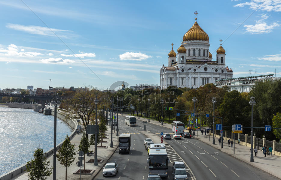 莫斯科基督救世主大教堂风光图片素材免费下载