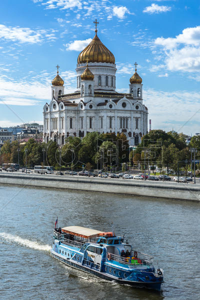 莫斯科基督救世主大教堂风光图片素材免费下载