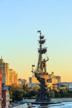 莫斯科河上的胜利纪念碑图片素材免费下载