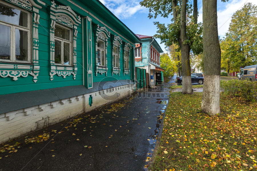 俄罗斯著名旅游小镇苏兹达尔秋季田园风光图片素材免费下载