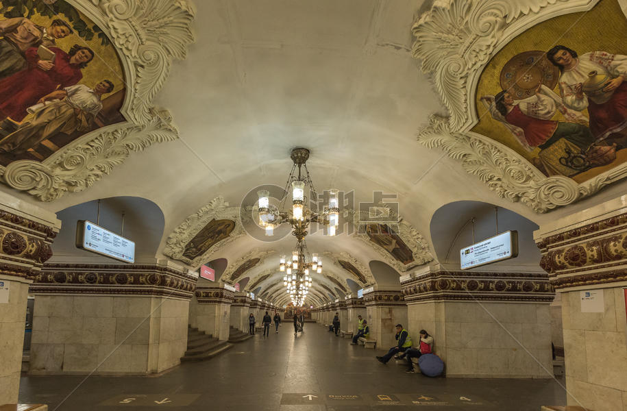 莫斯科地铁站共青团员站图片素材免费下载