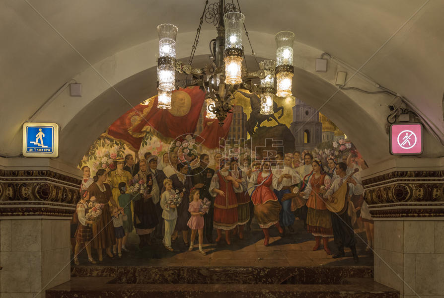 莫斯科地铁站马雅可夫斯基站图片素材免费下载