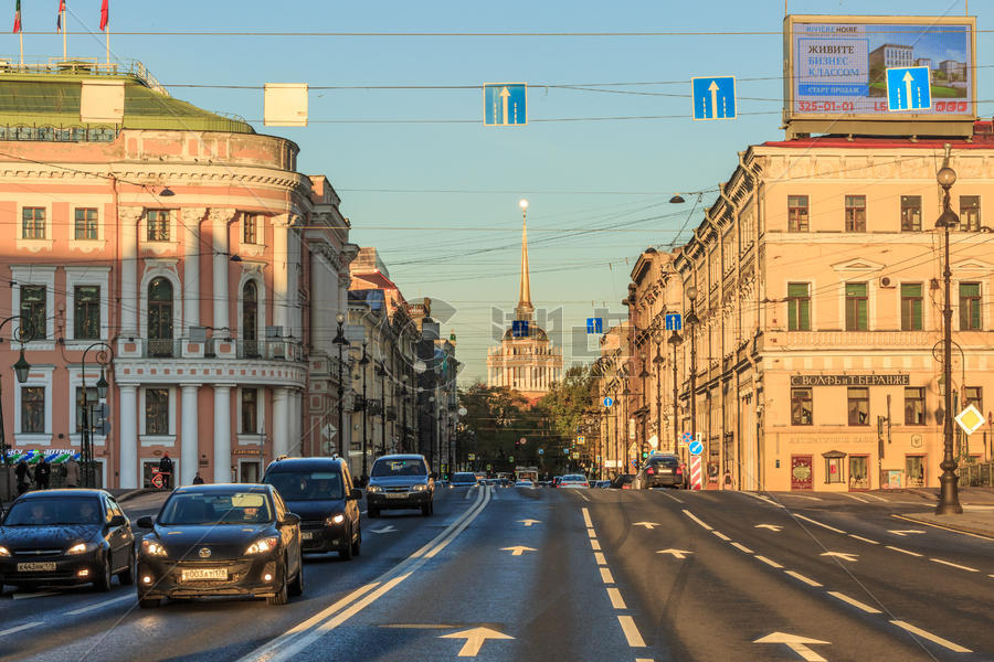 俄罗斯旅游城市圣彼得堡城市风光图片素材免费下载