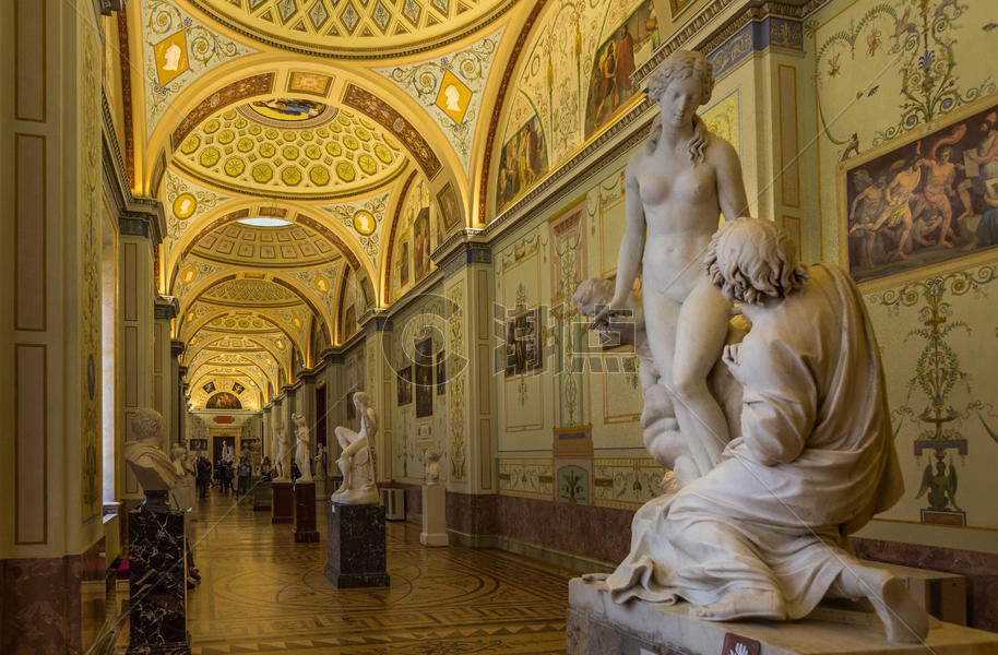 圣彼得堡冬宫博物馆内部图片素材免费下载