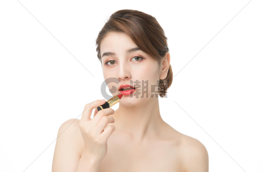 女性化妆口红图片素材免费下载