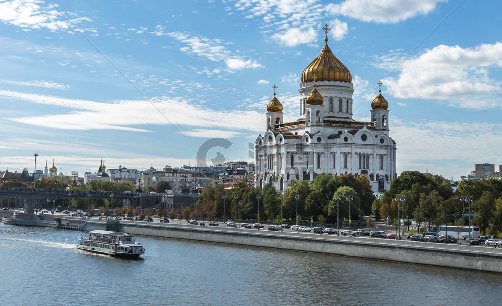 莫斯科著名景点基督救世主教堂图片素材免费下载