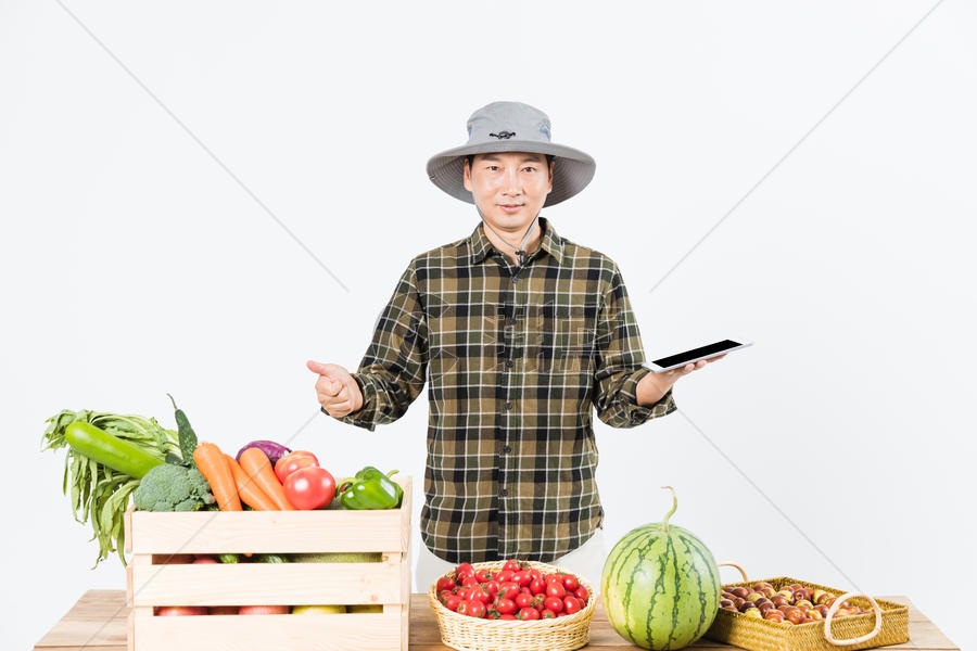 农民新鲜果蔬网购图片素材免费下载