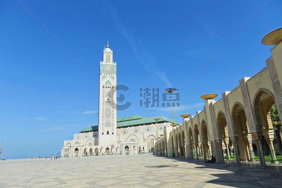 摩洛哥卡萨布兰卡的哈桑二世清真寺图片素材免费下载