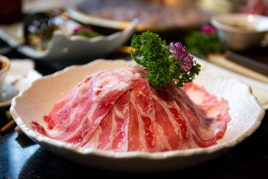 火锅食材羊肉片图片素材免费下载