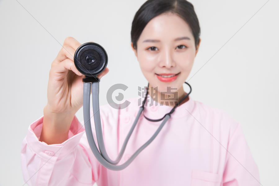 女性护士听诊器图片素材免费下载
