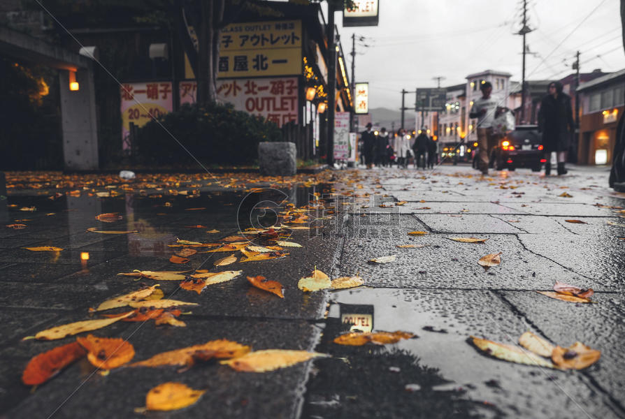 秋冬日本北海道小樽图片素材免费下载