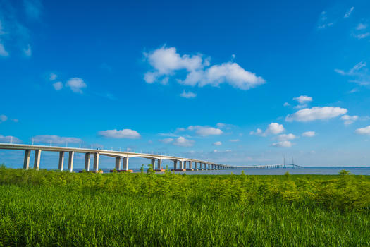 上海长江大桥风光图片素材免费下载