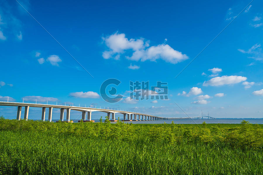 上海长江大桥风光图片素材免费下载