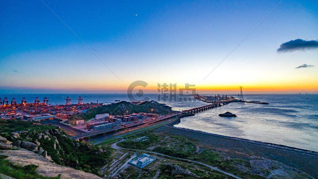 上海洋山深水港自然风光图片素材免费下载