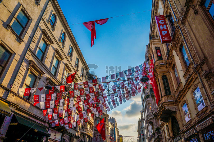 土耳其伊斯坦布尔独立大街图片素材免费下载