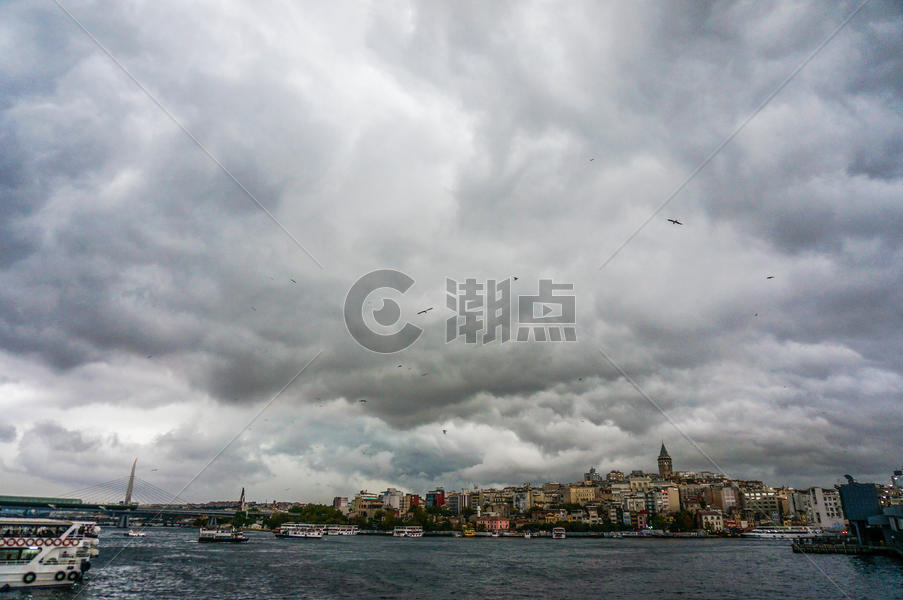 土耳其伊斯坦布尔博斯布鲁斯海峡图片素材免费下载