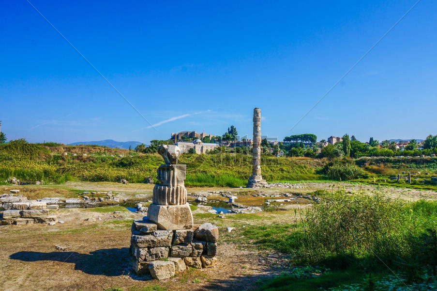 土耳其塞尔丘克阿尔忒弥斯神庙图片素材免费下载