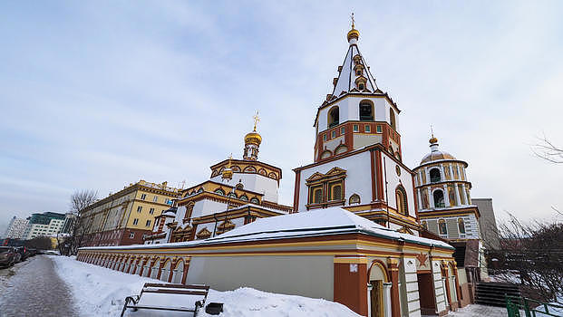 伊尔库茨克圣十字教堂图片素材免费下载