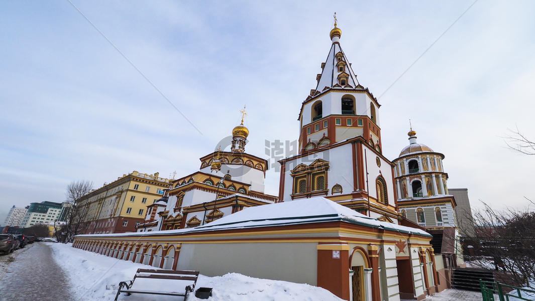 伊尔库茨克圣十字教堂图片素材免费下载