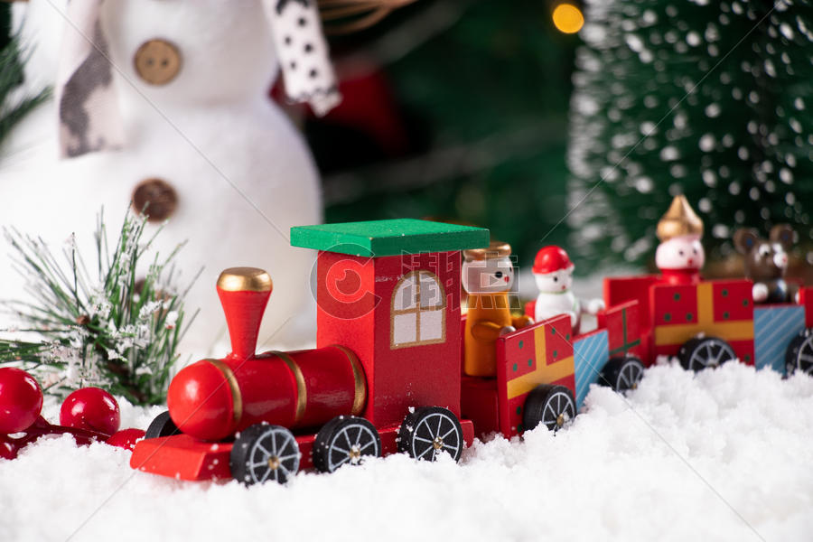 圣诞节小火车图片素材免费下载