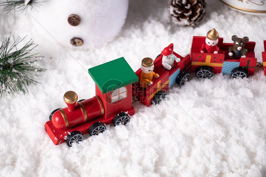 圣诞节小火车图片素材免费下载