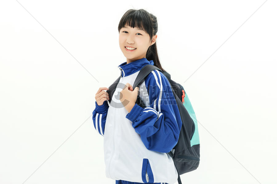 女学生背书包上学摄影图6144*4096图片素材免费下载-编号907714-潮点视频