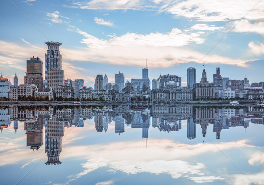 上海北外滩夕阳图片素材免费下载