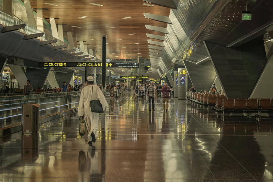 卡塔尔航空多哈国际机场图片素材免费下载