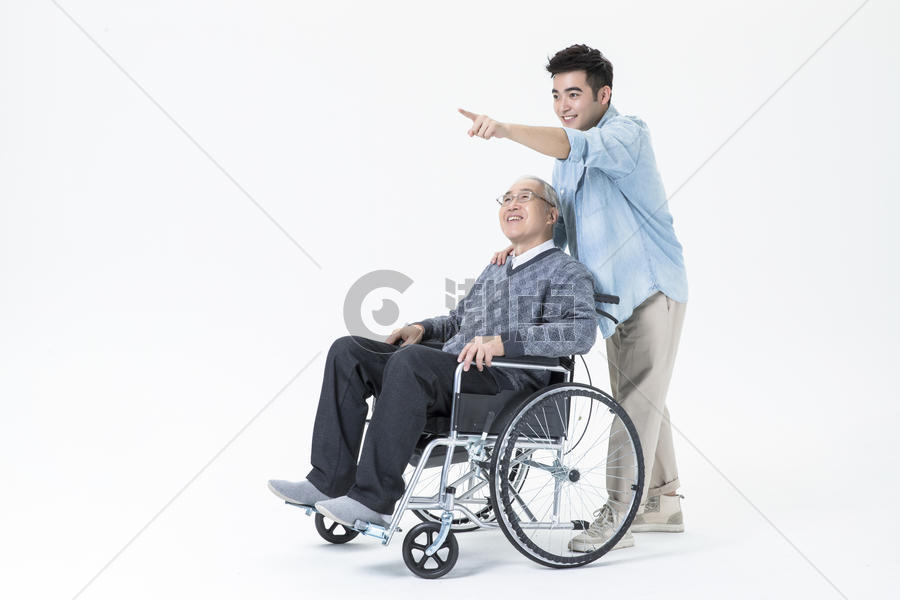 敬老关爱老人轮椅图片素材免费下载
