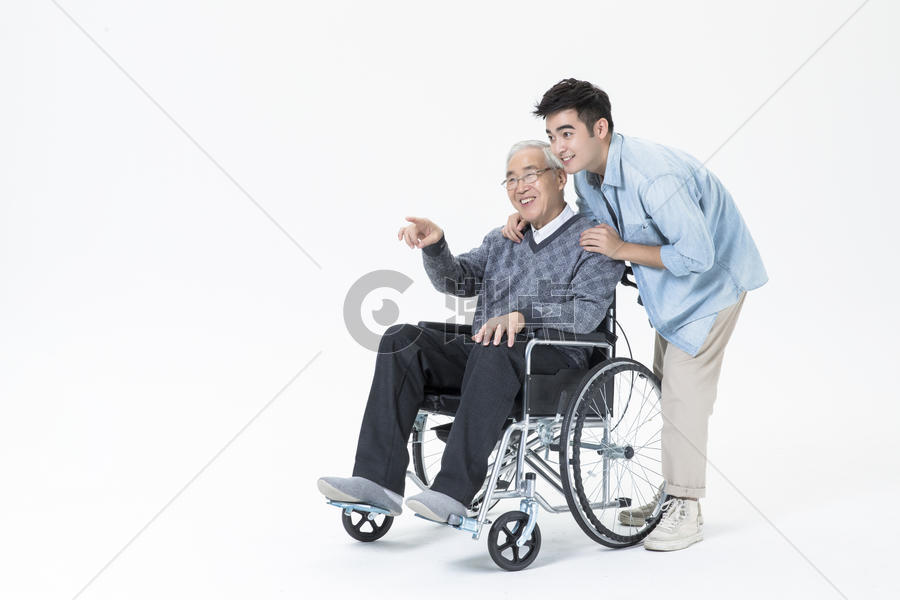 敬老关爱老人轮椅图片素材免费下载