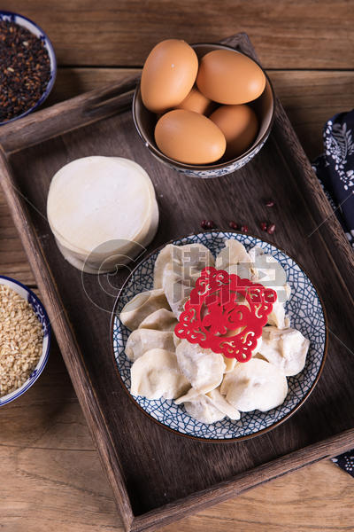 春节包饺子食材图片素材免费下载