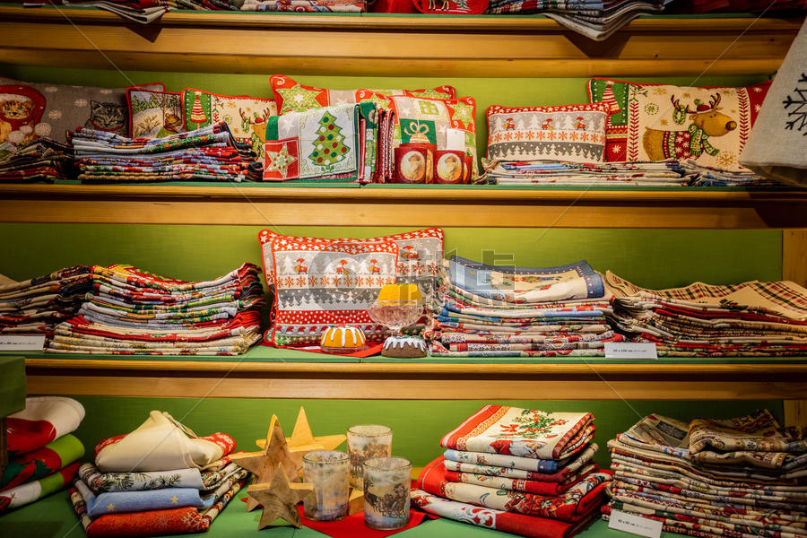 圣诞节日装饰桌布毯子图片素材免费下载