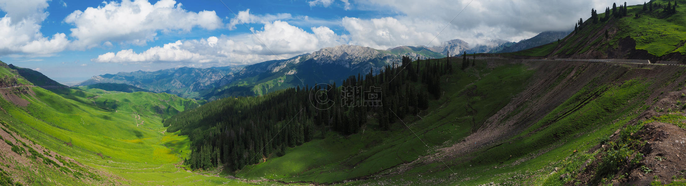 新疆自然风光全景长图图片素材免费下载
