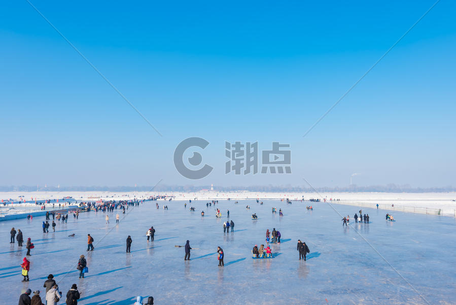 冬季的松花江风光图片素材免费下载