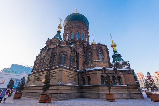 哈尔滨圣索菲亚教堂图片素材免费下载