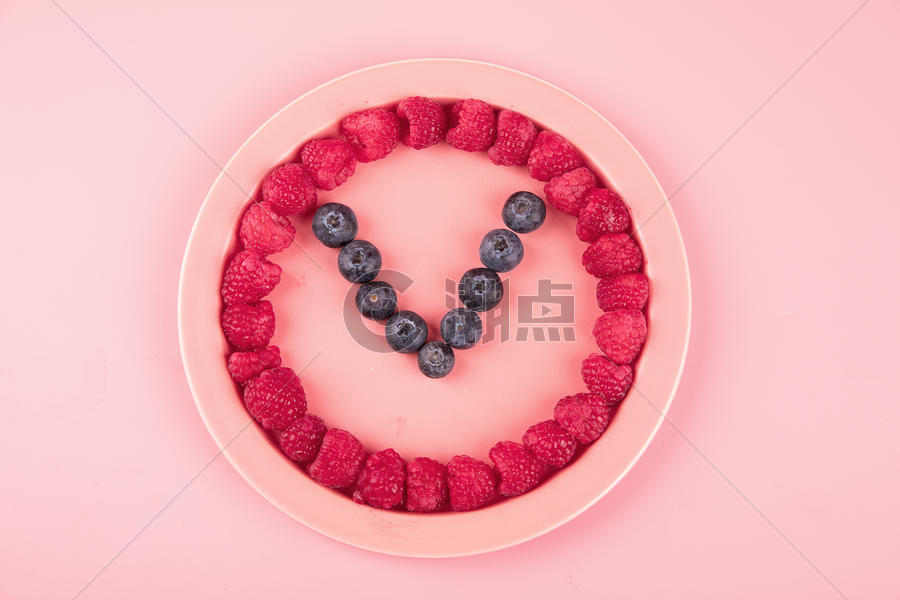 新鲜水果蓝莓树莓图片素材免费下载