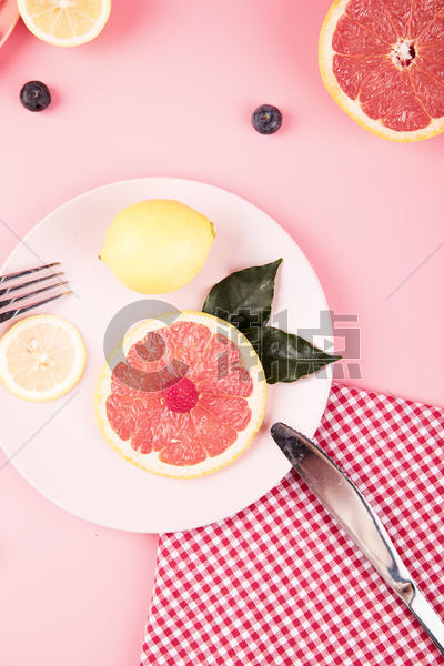 新鲜水果西柚柠檬图片素材免费下载