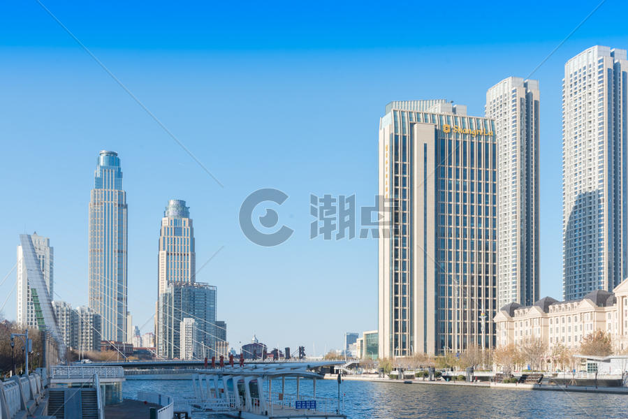 天津城市风光海河两岸图片素材免费下载