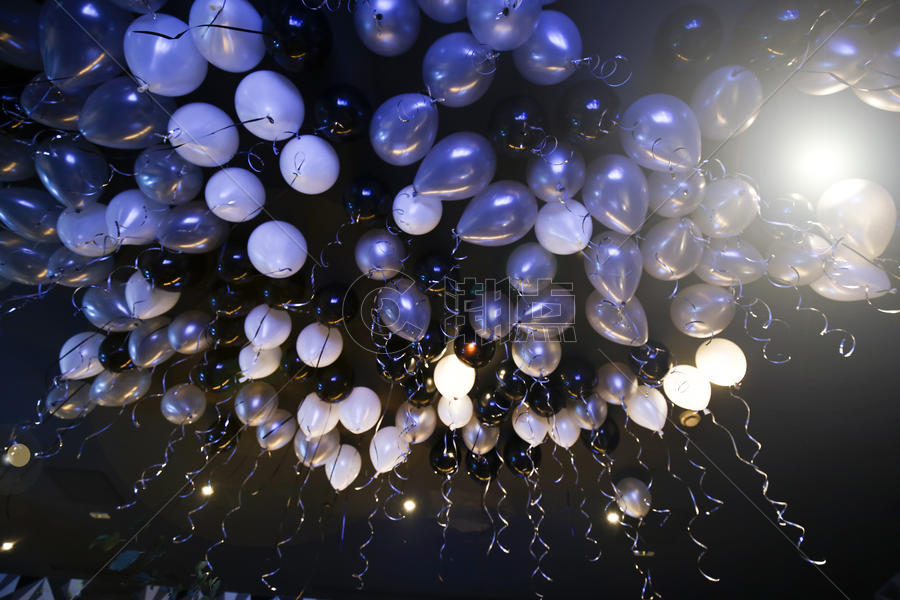 生日派对氢气球布置图片素材免费下载