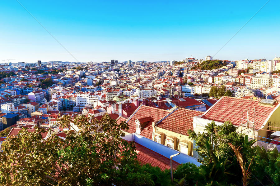 葡萄牙小镇全景图片素材免费下载